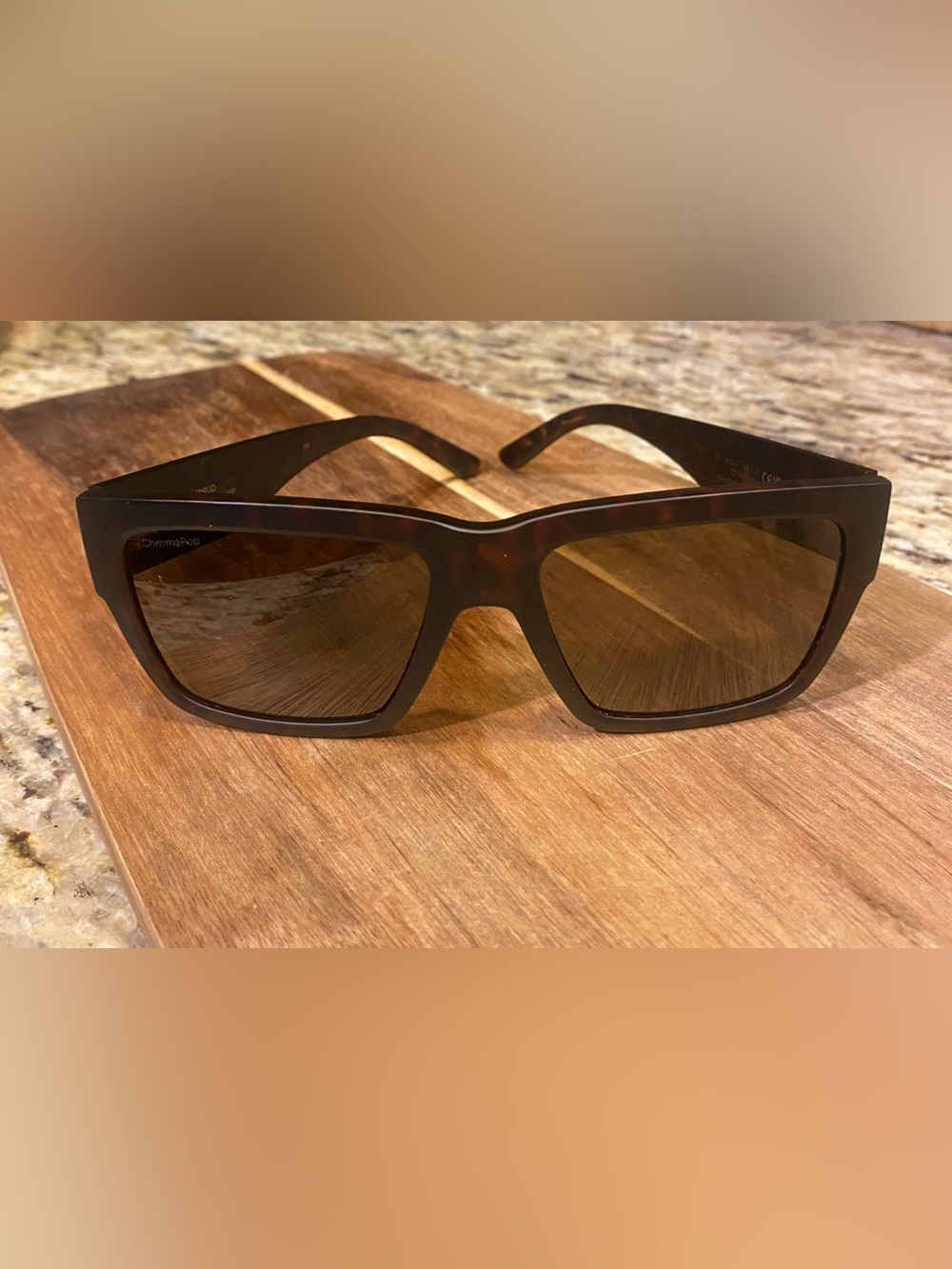 Smith Optics Lineup Sunglasses Matte Acetate Tortoise Frame ChromaPop Polarized
